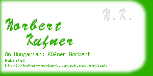 norbert kufner business card